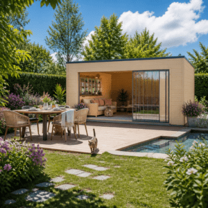 26% Rabatt ✓ Gartenhütte Q-BIC Alu 44 E | Massivholz | 5 × 5 m Unkategorisiert online kaufen