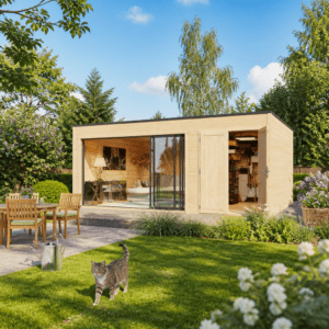 26% Rabatt ✓ Gartenhütte Q-BIC Alu 44 H | Massivholz | 6 × 4 m Unkategorisiert online kaufen
