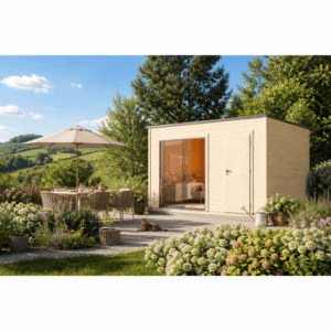 26% Rabatt ✓ 4 × 3 m | Gartenhütte Q-BIC Alu 44 I | Massivholz Unkategorisiert online kaufen