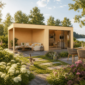 26% Rabatt ✓ 6 × 4 m | Gartenhütte Q-BIC Alu 70 A + SD | Massivholz Unkategorisiert online kaufen