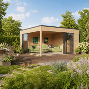 26% Rabatt ✓ 5 × 4 m | Gartenhütte Q-BIC Alu 70 D | Massivholz Unkategorisiert online kaufen