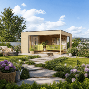 26% Rabatt ✓ 5 × 5 m | Gartenhütte Q-BIC Alu 70 F | Massivholz Unkategorisiert online kaufen