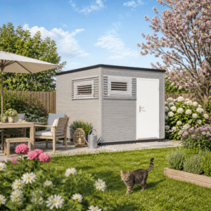 26% Rabatt ✓ Gartenhütte Q-BIC Modern 44 B | Massivholz | 3 × 3 m Unkategorisiert online kaufen