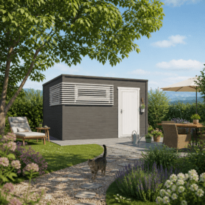 26% Rabatt ✓ 4 × 3 m | Gartenhütte Q-BIC Modern 44 D | Massivholz Unkategorisiert online kaufen