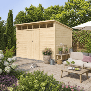25% Rabatt ✓ 4 × 2 m | Gartenhütte Q-Line 8,64 m² | Pultdach | modern Unkategorisiert online kaufen