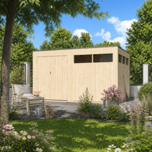 26% Rabatt ✓ 4 × 3 m | Gartenhütte QBV-Line 11,89 m² | Pultdach | Flachdach | modern Unkategorisiert online kaufen