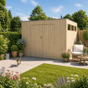 26% Rabatt ✓ 4 × 2 m | Gartenhütte QBV3-Line 8,88 m² | Pultdach | Flachdach | modern Unkategorisiert online kaufen