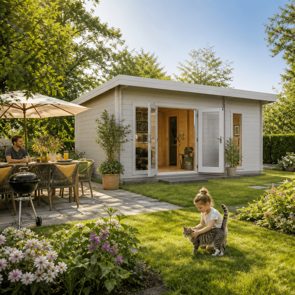 26% Rabatt ! Fjordholz Gartenhütte Modell Rita 44 6x4m