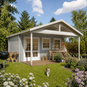 26% Rabatt ! Fjordholz Gartenhütte Modell Rolf 44 A mit Vordach 6x3m Unkategorisiert online kaufen