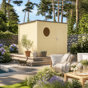 26% Rabatt ✓ 3 × 3 m | Gartenhütte Rondo 40 B | modern | Massivholz Unkategorisiert online kaufen