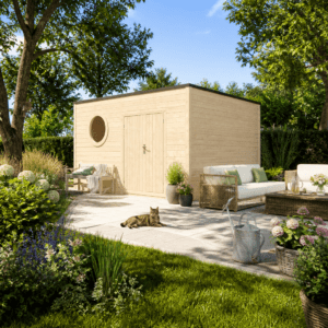 26% Rabatt ✓ 4 × 4 m | Gartenhütte Rondo 40 D | modern | Massivholz Unkategorisiert online kaufen 26% Rabatt ✓ 4 × 4 m | Gartenhütte Rondo 40 D | modern | Massivholz Unkategorisiert online kaufen