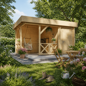 26% Rabatt ✓ 4 × 3 m | Gartenhütte Salo 40 D | Massivholz Unkategorisiert online kaufen