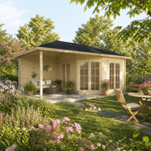 26% Rabatt ✓ 7 × 4 m | Gartenhütte Silke 70 | Massivholz Unkategorisiert online kaufen