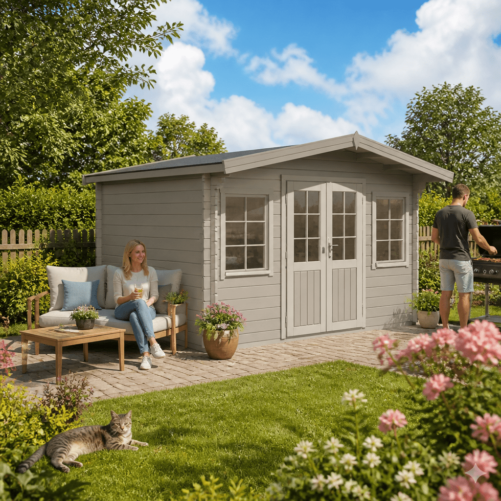 26% Rabatt ! Fjordholz Gartenhütte Modell Sören 44 6x4m