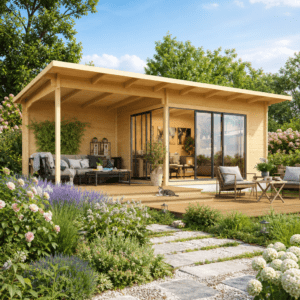 26% Rabatt ✓ 7 × 4 m | Gartenhütte Starla 70 C Premium | Schiebetür | modern | Massivholz Unkategorisiert online kaufen