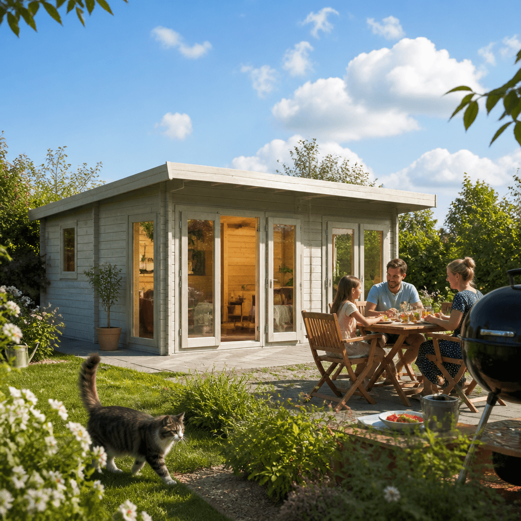 26% Rabatt ! Fjordholz Gartenhütte Modell Taunus 70 7x6m