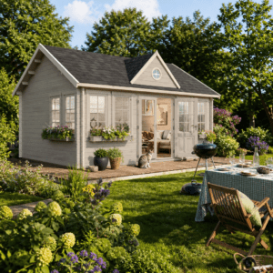 26% Rabatt ✓ 5 × 4 m | Gartenhütte Teehaus Leeds 44 | Massivholz Unkategorisiert online kaufen