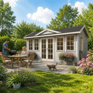 26% Rabatt ! Fjordholz Gartenhütte Modell Teehaus Newcastle 70 5x4m Unkategorisiert online kaufen
