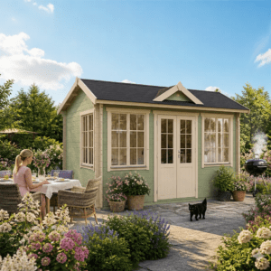 26% Rabatt ! Fjordholz Gartenhütte Modell Teehaus Oxford 70 4x3m Unkategorisiert online kaufen