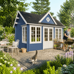 26% Rabatt ✓ Gartenhütte Teehaus Windsor 70 | klassisch | Massivholz | 4 × 3 m Unkategorisiert online kaufen
