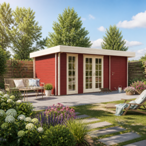 26% Rabatt ✓ 5 × 4 m | Gartenhütte Theo 44 in Schwedenrot | Flachdach | Massivholz Unkategorisiert online kaufen 26% Rabatt ✓ 5 × 4 m | Gartenhütte Theo 44 in Schwedenrot | Flachdach | Massivholz Unkategorisiert online kaufen