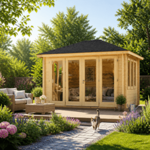 26% Rabatt ✓ 5 × 4 m | Gartenhütte Gartenlounge Kiano 44 F | Massivholz Unkategorisiert online kaufen 26% Rabatt ✓ 5 × 4 m | Gartenhütte Gartenlounge Kiano 44 F | Massivholz Unkategorisiert online kaufen