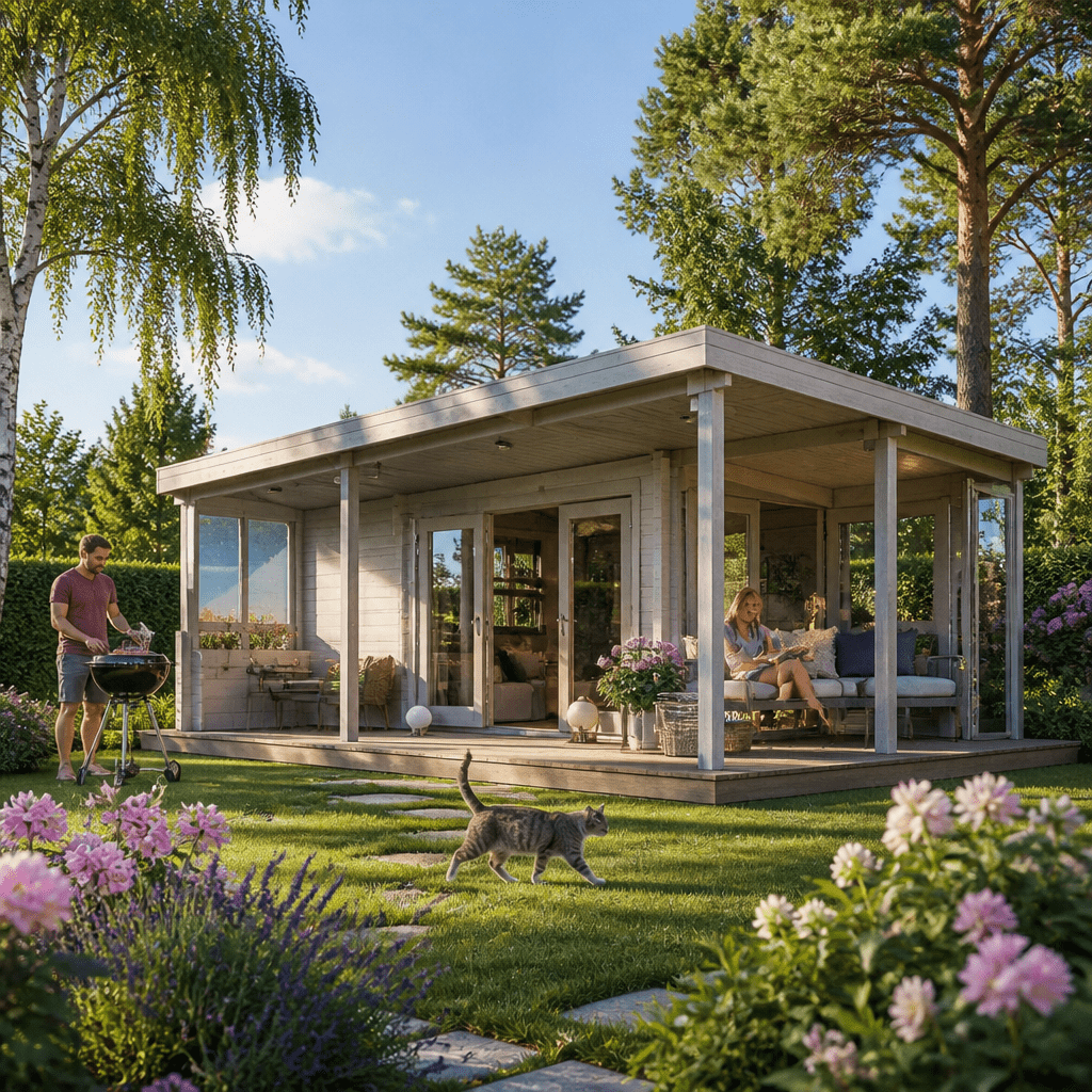 26% Rabatt ! Fjordholz Gartenlounge Modell Kilian 70 8x6m