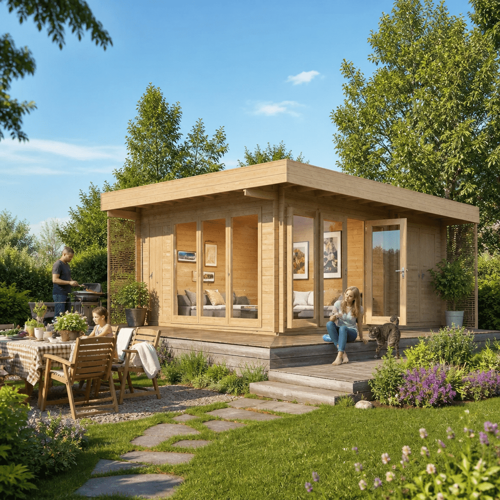 26% Rabatt ! Fjordholz Gartenlounge Modell Konrad 70 7x5m