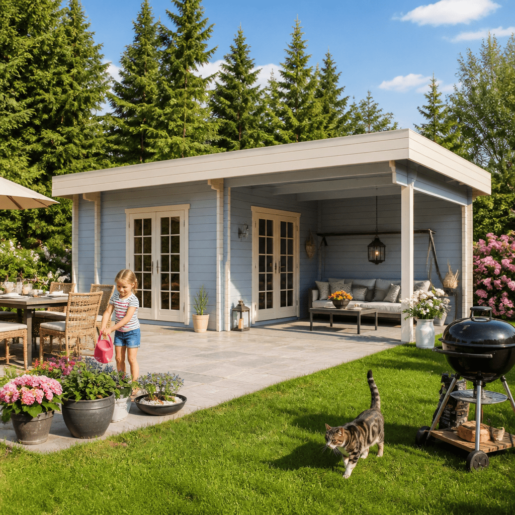 26% Rabatt ✓ 6 × 4 m | Gartenlounge Petra 44 B | Terrasse | modern | Massivholz