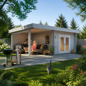 26% Rabatt ✓ Gartenhütte Gartenlounge Petra 44 D | Terrasse | modern | Massivholz | 6 × 4 m Unkategorisiert online kaufen
