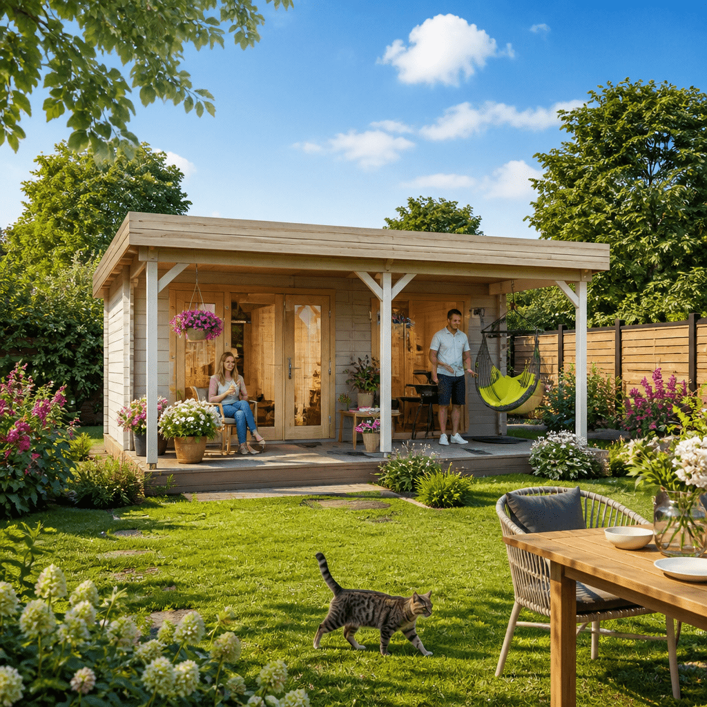 26% Rabatt ! Fjordholz Gartenlounge Modell Rose 70 6x5m