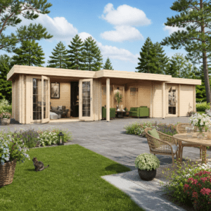 26% Rabatt ✓ 15 × 4 m | Gartenhütte Gartenlounge Yuna 70 B | Flachdach | modern | Massivholz Unkategorisiert online kaufen