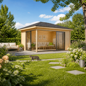 26% Rabatt ✓ Gartenhütte Gartenpavillon Alu 44 C | Massivholz Unkategorisiert online kaufen