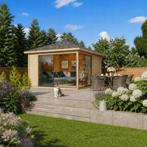 26% Rabatt ✓ Gartenhütte Gartenpavillon Alu 44 E | Massivholz Unkategorisiert online kaufen