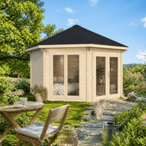 26% Rabatt ✓ Gartenhütte Gartenpavillon Modern 12 m² mit 2 Fenstern | Massivholz Unkategorisiert online kaufen