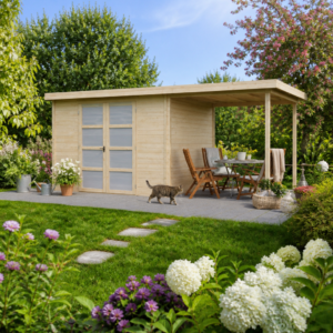 26% Rabatt ✓ 4 × 3 m | Gerätehaus Umea 7,38 m² + 200 cm Anbau | Pultdach | modern Unkategorisiert online kaufen