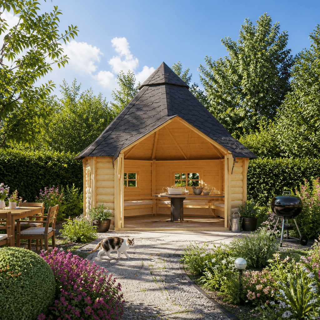 26% Rabatt ✓ Grillhaus Emil 12 m² | Massivholz