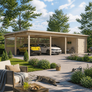 26% Rabatt ✓ Holzgarage mit Carport Büsum 70 Unkategorisiert online kaufen