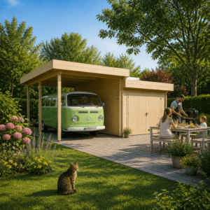 26% Rabatt ✓ Holzgarage mit Carport Keitum 44 Unkategorisiert online kaufen