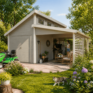 26% Rabatt ✓ Holzgarage mit Carport Morten 44 Unkategorisiert online kaufen