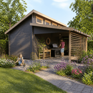 26% Rabatt ✓ Holzgarage mit Carport Morten 70 Unkategorisiert online kaufen