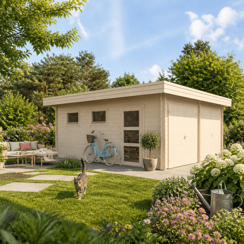 26% Rabatt ✓ Holzgarage Burg 70
