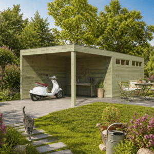 26% Rabatt ✓ Holzgarage QB-Line 15,30 m² + 300 Unkategorisiert online kaufen