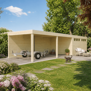 26% Rabatt ✓ Holzgarage QB-Line 15,30 m² + 600 Unkategorisiert online kaufen