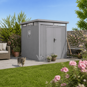 37% Rabatt ✓ 3 × 2 m | Metall Gerätehaus Style 4,45 m² Alu Grau | Flachdach | modern Unkategorisiert online kaufen 37% Rabatt ✓ 3 × 2 m | Metall Gerätehaus Style 4,45 m² Alu Grau | Flachdach | modern Unkategorisiert online kaufen