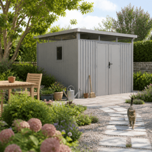 39% Rabatt ✓ 3 × 3 m | Metall Gerätehaus Style 7,56 m² Aluminium G | Flachdach | modern Unkategorisiert online kaufen
