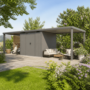 38% Rabatt ✓ 6 × 4 m | Metall Gerätehaus Style 7,56 m² Spar-Set-3 | modern Unkategorisiert online kaufen