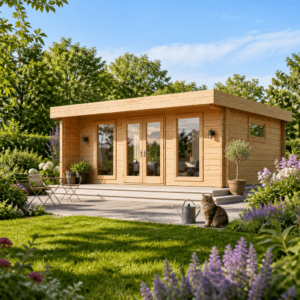 26% Rabatt ✓ 6 × 4 m | Modernes Gartenhütte mit Flachdach | Massivholz Unkategorisiert online kaufen
