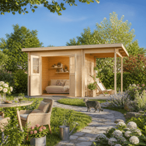 26% Rabatt ✓ 5 × 3 m | Pultdach Gartenhütte Ezra 2G | Schleppdach | Massivholz Unkategorisiert online kaufen