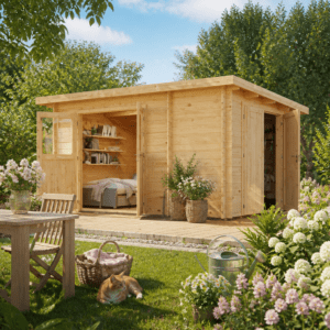 26% Rabatt ✓ 4 × 4 m | Pultdach Gartenhütte Ezra 3L | Massivholz Unkategorisiert online kaufen